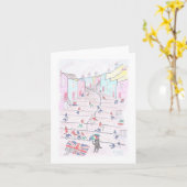 British Cats in Crowther Street Stockport Cheshire Karte (Gelbe Blume)