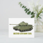 BRITISH CENTURION TANK POSTKARTE (Stehend Vorderseite)