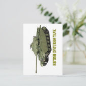 BRITISH CENTURION TANK POSTKARTE (Stehend Vorderseite)