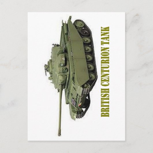BRITISH CENTURION TANK POSTKARTE (Vorderseite)