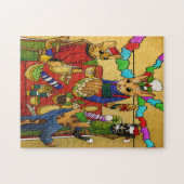 British Christmas Dinner Cats Puzzle (Horizontal)