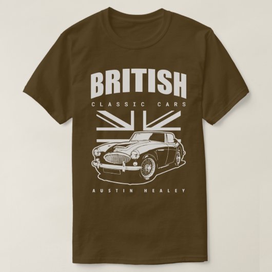 British Classic Car Austin Healey Long Sleeve T-Shirt (Design vorne)