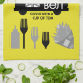 British Classic Fish and Chips Geschirrtuch (Gefaltet)