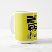 British Classic Fish and Chips Kaffeetasse (Vorderseite Links)