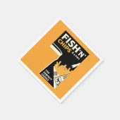 British Classic Fish and Chips Serviette (Ecke)