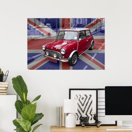 British Classic Mini-Auto Poster (Heimbüro)