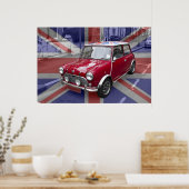 British Classic Mini-Auto Poster (Küche)