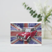 British Classic Mini-Auto Postkarte (Stehend Vorderseite)