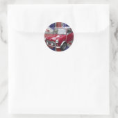 British Classic Mini-Auto Runder Aufkleber (Tasche)