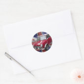 British Classic Mini-Auto Runder Aufkleber (Umschlag)