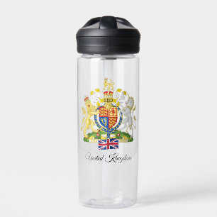 British Coat of Arms, Flag, Großbritannien Trinkflasche