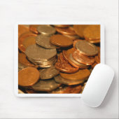 British Coin Money Mousepad (Mit Mouse)