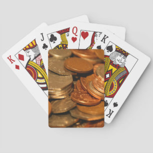 British Coin Money Spielkarten