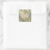 British Columbia 2 Quadratischer Aufkleber (Tasche)