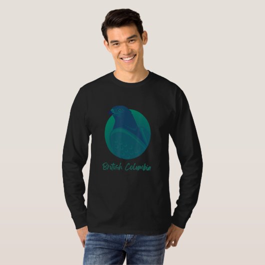 British Columbia Bc Osprey Sea Green Rapean T-Shirt (Vorne ganz)