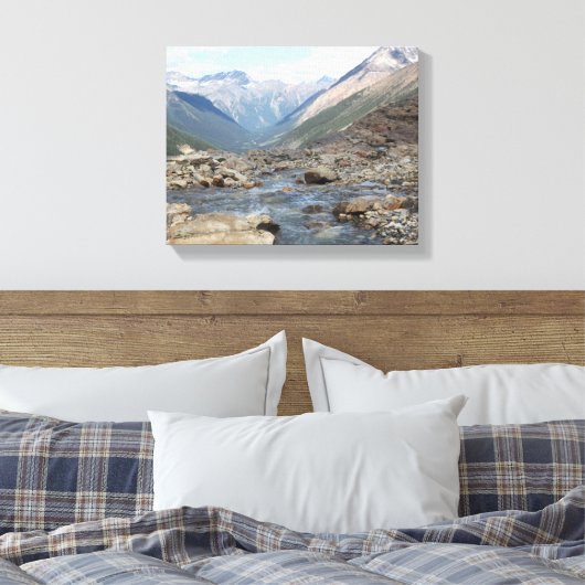 British Columbia Canada Glacial Creek Leinwand (Insitu (Schlafzimmer))