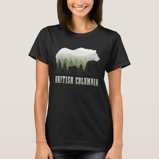 British Columbia Canada Grizzly Bear Canadian Natu T-Shirt (Vorderseite)