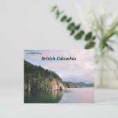 British Columbia Canada Landscape Postkarte (Stehend Vorderseite)