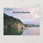 British Columbia Canada Landscape Postkarte (Vorderseite)