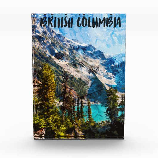 British Columbia Canada Mountain View Fotoblock (Vorderseite)