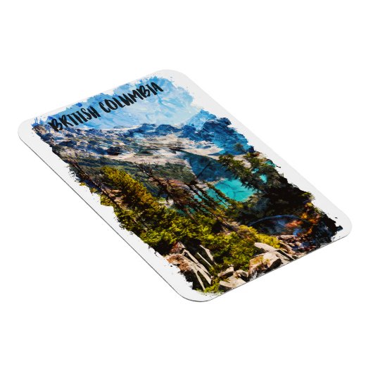 British Columbia Canada Mountain View Magnet (Rechte Seite)