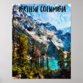 British Columbia Canada Mountain View Poster (Vorne)