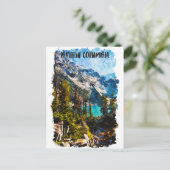 British Columbia Canada Mountain View Postkarte (Stehend Vorderseite)