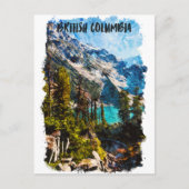 British Columbia Canada Mountain View Postkarte (Vorderseite)