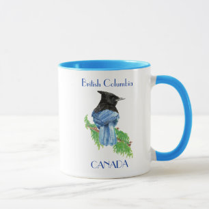 British Columbia Canada Stellar Jay, Bird, Nature Tasse