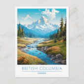 British Columbia Canada Vintage Travel Postkarte (Vorderseite)