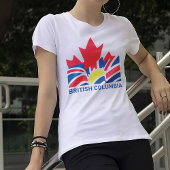 British Columbia Flag Canada Vintag Souvenirs T-Shirt