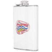 British Columbia Flag Klettern Carabiner Flachmann (Links)