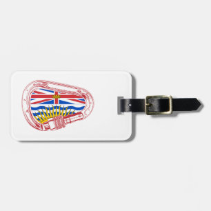 British Columbia Flag Klettern Carabiner Gepäckanhänger