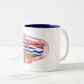 British Columbia Flag Klettern Carabiner Zweifarbige Tasse (VorderseiteRechts)