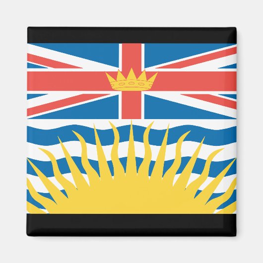 BRITISH COLUMBIA FLAG MAGNET (Vorne)