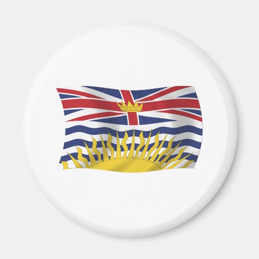 British Columbia Flagge Magnet (Vorne)