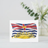 British Columbia Flaggen Postkarte (Stehend Vorderseite)
