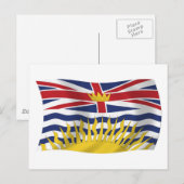 British Columbia Flaggen Postkarte (Vorne/Hinten)