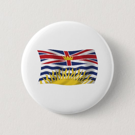 British Columbia-Flaggenknopf Button (Vorderseite)