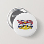 British Columbia-Flaggenknopf Button (Vorne & Hinten)