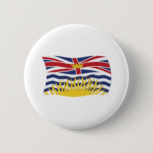 British Columbia-Flaggenknopf Button (Vorderseite)