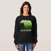 British Columbia Grizzly Bär im Wald Kanadas Sweatshirt (Vorne ganz)