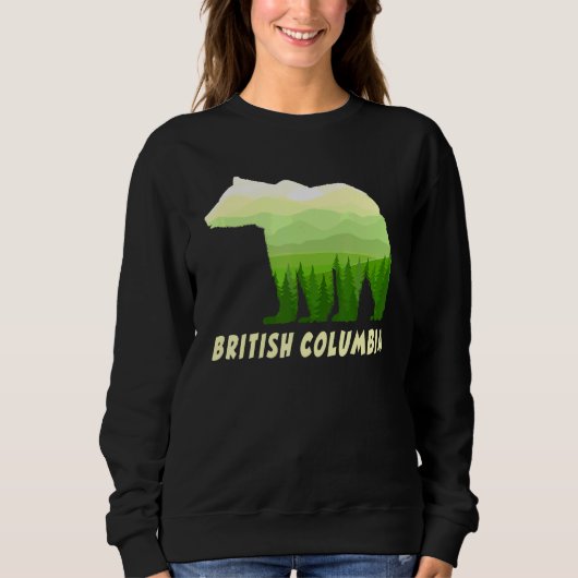 British Columbia Grizzly Bär im Wald Kanadas Sweatshirt (Vorderseite)