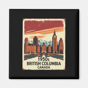 British Columbia Kanada Vintage Travel Touri der 5 Magnet