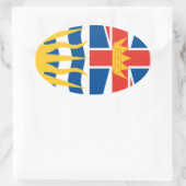 BRITISH COLUMBIA OVALER AUFKLEBER (Tasche)