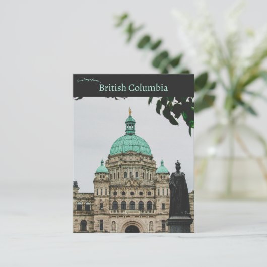 British Columbia Parliament Buildings Canada Postkarte (Stehend Vorderseite)