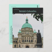 British Columbia Parliament Buildings Canada Postkarte (Vorne/Hinten)