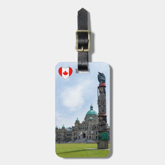 British Columbia Parliament - Victoria, Kanada Gepäckanhänger (Vorderseite vertikal)
