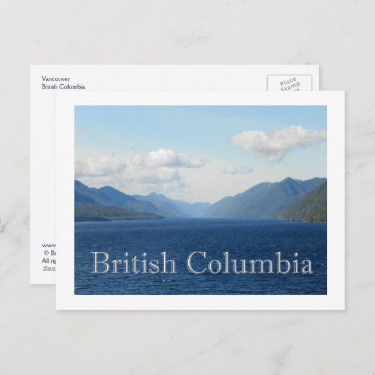 British Columbia Postkarte (Vorne/Hinten)