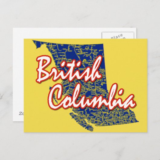 British Columbia Postkarte (Vorne/Hinten)